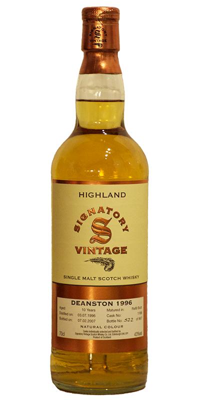 Deanston 1996 SV Vintage Collection Refill Butt 1188 43% 700ml
