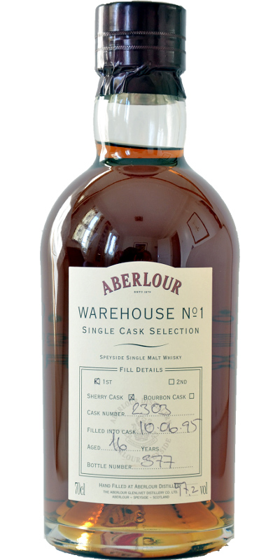 Aberlour 1995 Warehouse #1 Single Cask Selection #2303 57.2% 700ml