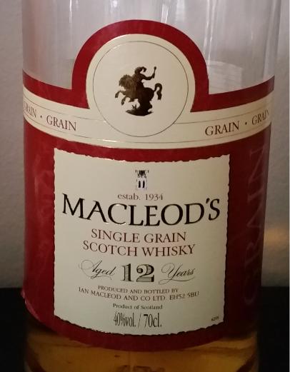Macleod's 12yo IM MacLeod's Single Grain 40% 700ml