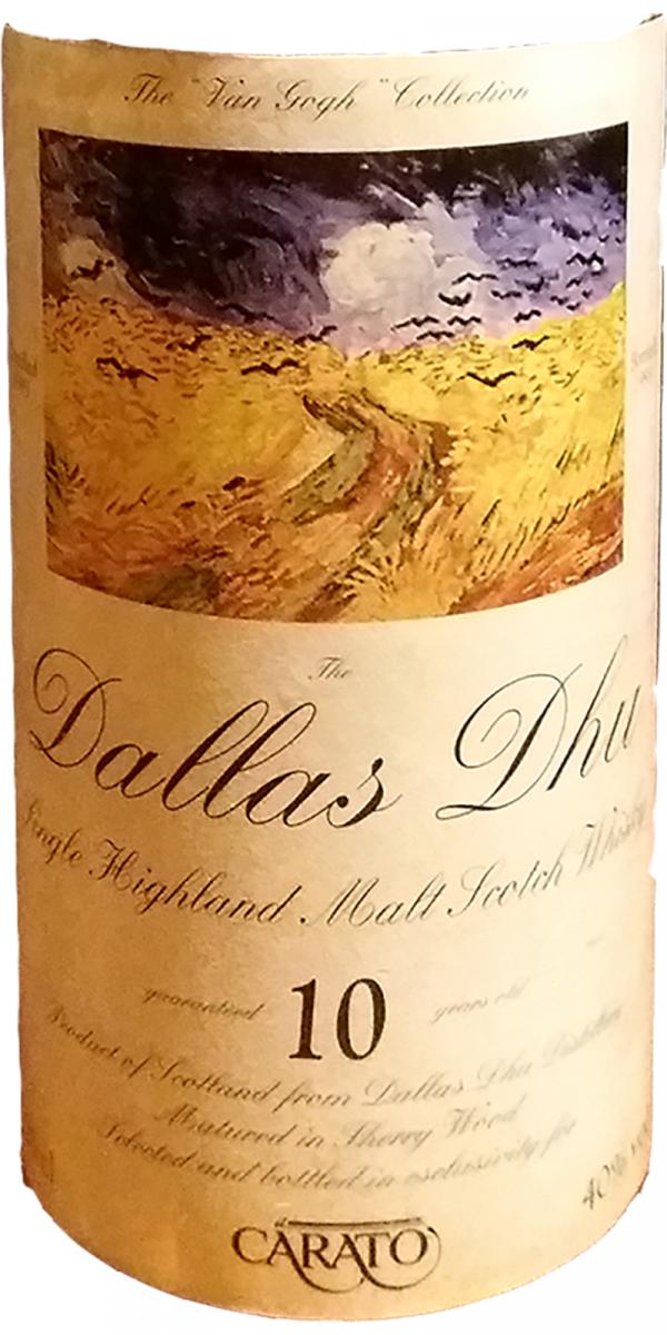Dallas Dhu 10yo GM The Van Gogh Collection Sherry Wood Sestante import for Carato 40% 700ml