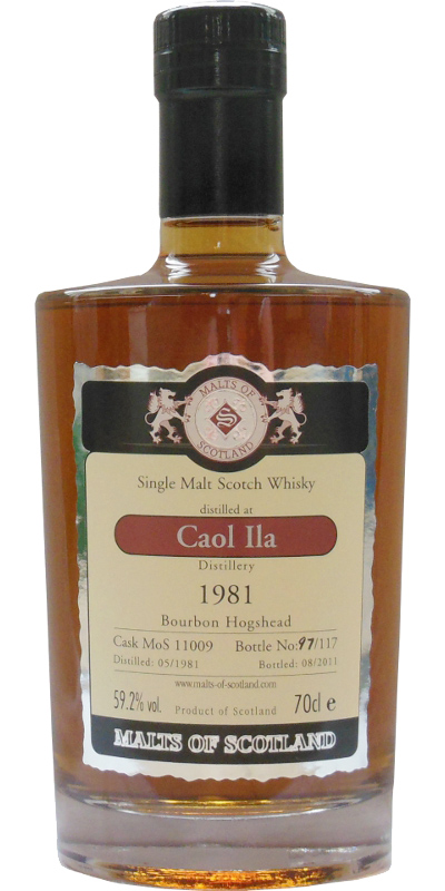 Caol Ila 1981 MoS Bourbon Hogshead 59.2% 700ml