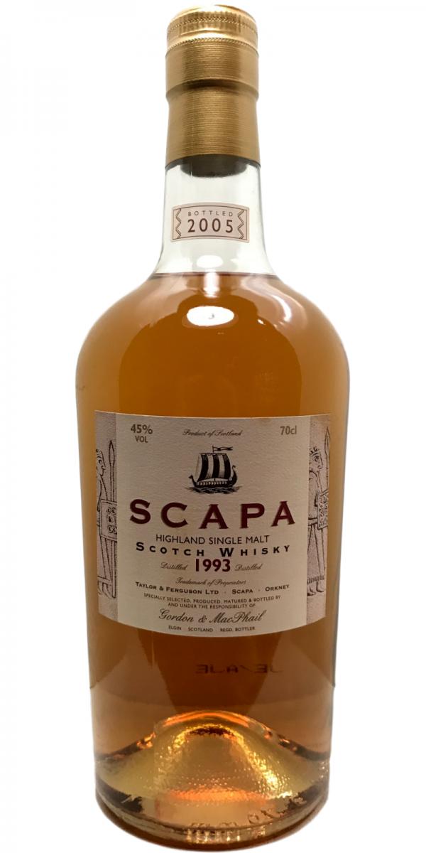 Scapa 1993 GM Licensed Bottling LMDW 45% 700ml