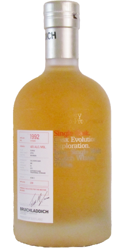 Bruichladdich 1992 Micro-Provenance Series Calvados Finish #006 The Nectar Belgium 46% 700ml