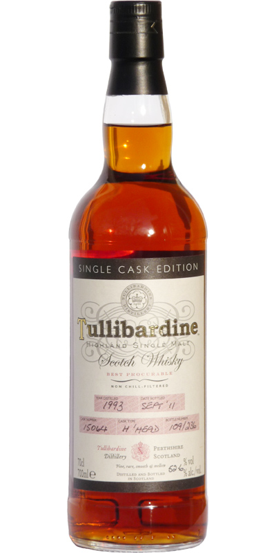 Tullibardine 1993 Single Cask Edition #15064 Calgary Co-op Wines & Spirits 52.6% 700ml