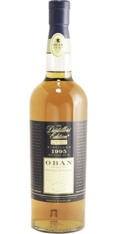Oban 1995 The Distillers Edition Double Matured in Montilla Fino Sherry Casks 43% 750ml