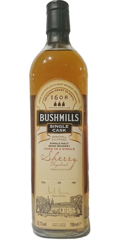 Bushmills 1989 Single Cask Sherry Hogshead #7434 SWS 53.7% 700ml