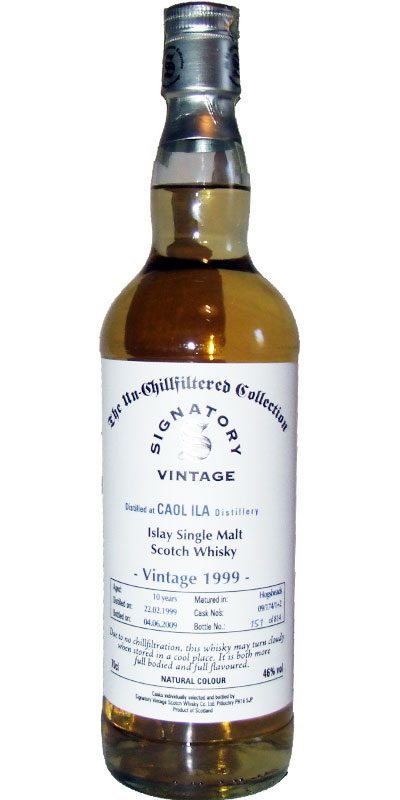 Caol Ila 1999 SV The Un-Chillfiltered Collection 09/174/1+2 46% 700ml
