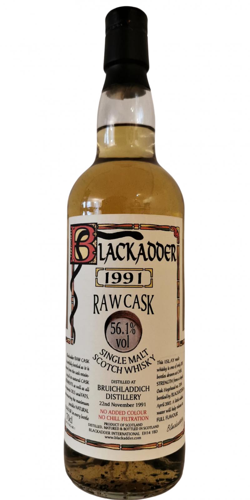 Bruichladdich 1991 BA Raw Cask #3264 56.1% 700ml