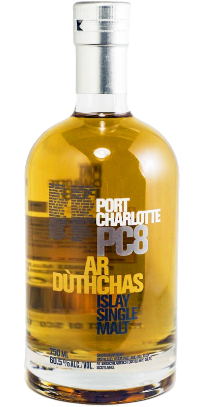 Port Charlotte PC8 year Duthchas American Oak 60.5% 750ml