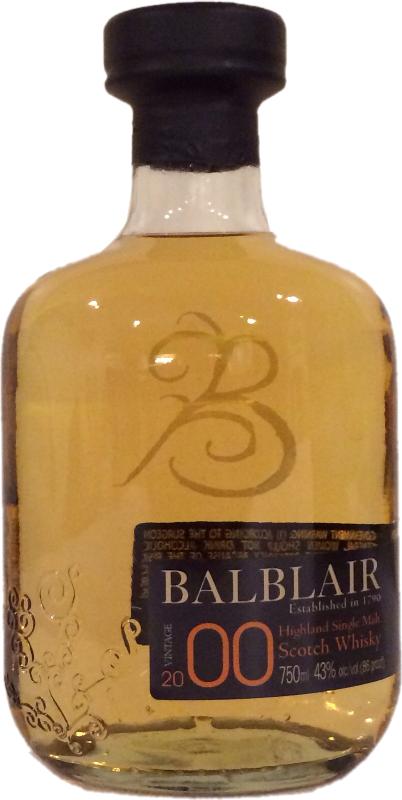 Balblair 2000 1st Release American Ex-Bourbon Oak Barrels 43% 750ml