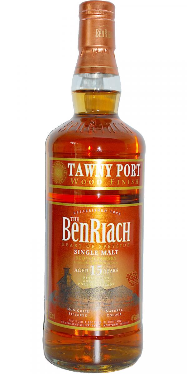 BenRiach 15yo Tawny Port Wood Finish Series Tawny Port Casks Finish 46% 750ml