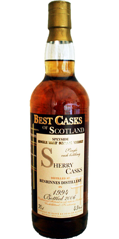 Benrinnes 1994 JB Best Casks of Scotland 43% 700ml