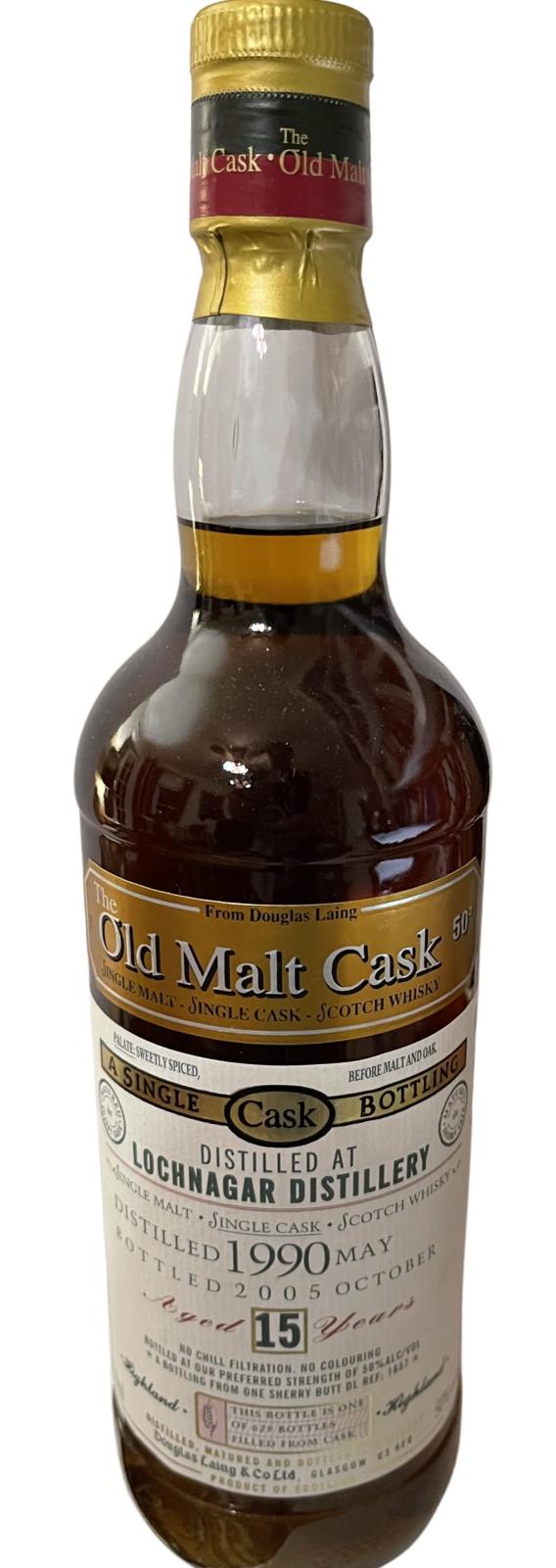 Royal Lochnagar 1990 DL Old Malt Cask Sherry Butt DL 1657 50% 750ml