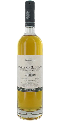 Lochside 1981 Lb Jewels of Scotland Oak Casks Imported by MHW Ltd 50% 750ml