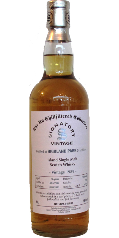 Highland Park 1989 SV The Un-Chillfiltered Collection #1908 46% 700ml