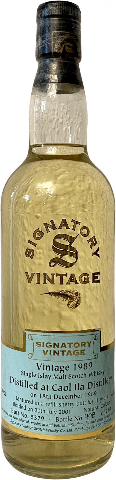 Caol Ila 1989 SV Vintage Collection Refill Sherry Butt #5379 43% 700ml