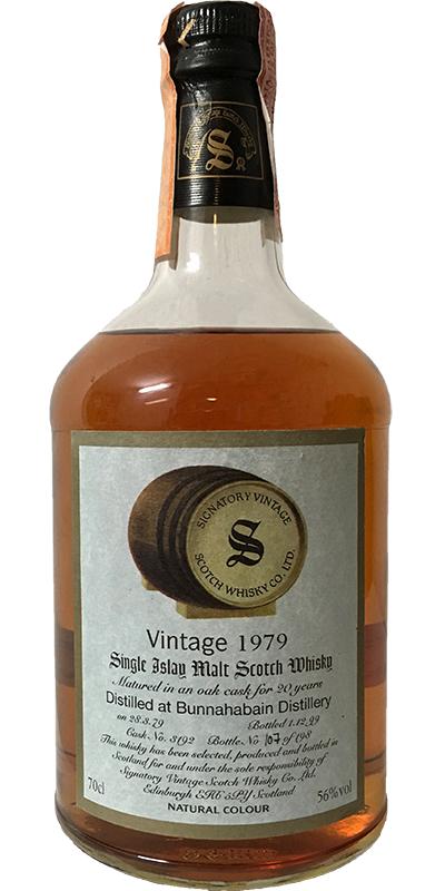Bunnahabhain 1979 SV Vintage Collection Dumpy Oak Cask #3192 56% 700ml