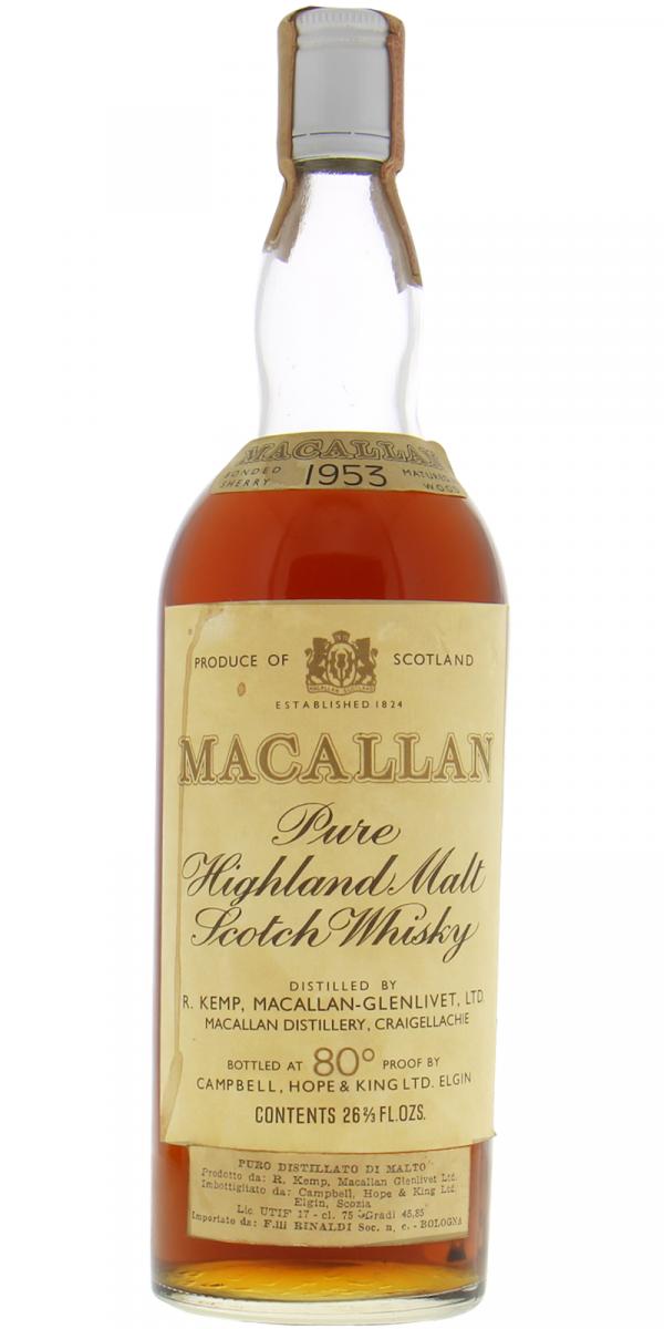 Macallan 1953 Ratings And Reviews Whiskybase
