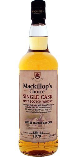 Caol Ila 1979 McC Single Cask 43% 750ml