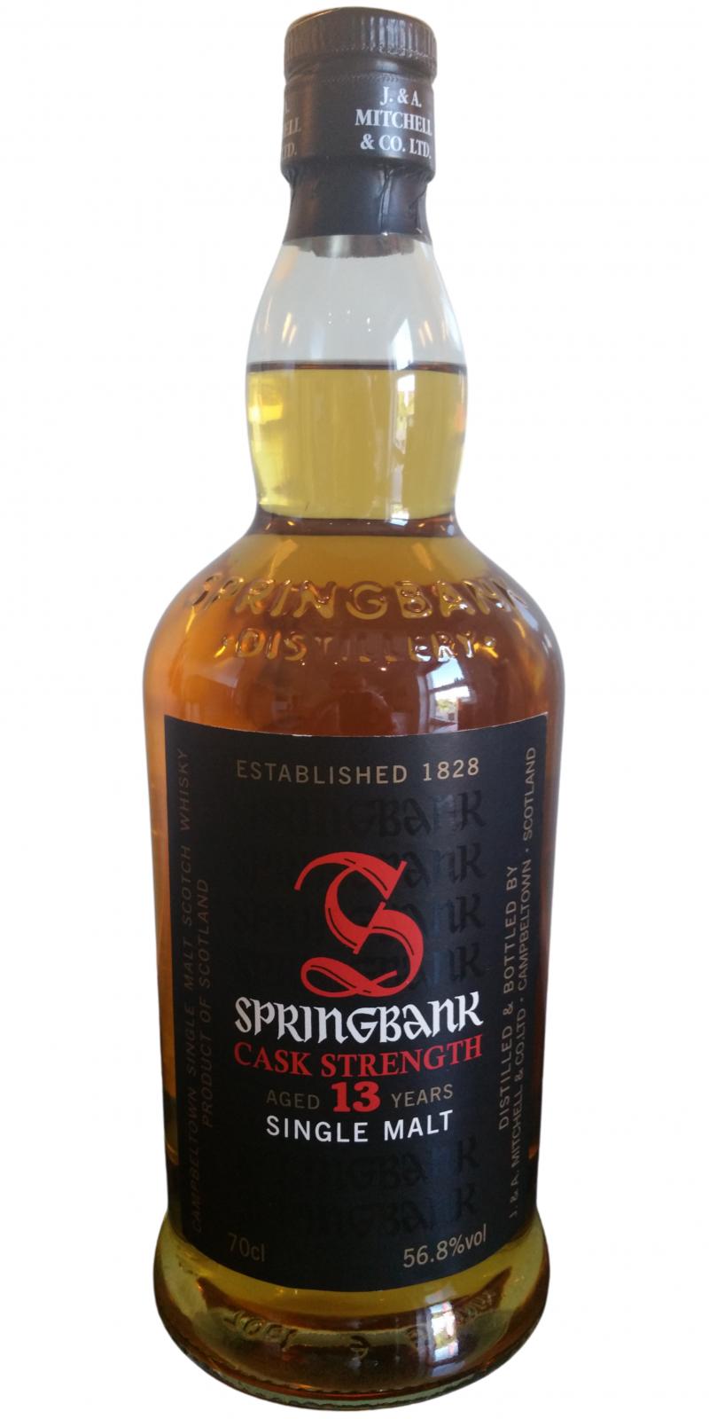 Springbank 1998 Bourbon Vinens Verden Odense 56.8% 700ml