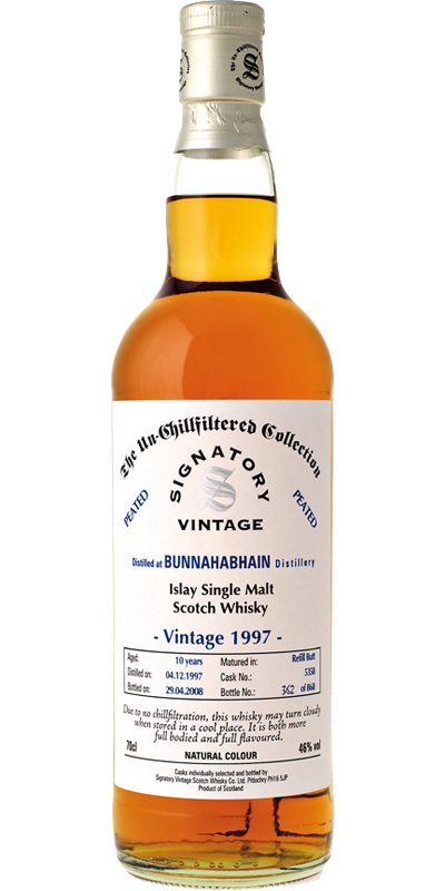 Bunnahabhain 1997 SV The Un-Chillfiltered Collection Refill Butt #5358 46% 700ml
