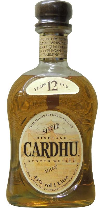 Cardhu 12 years, 700 cl, 389 kr