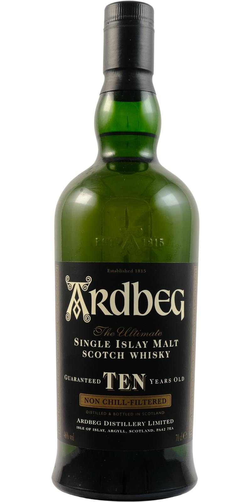 Ardbeg 10 Year Old Single Malt Scotch Whisky (700ml)