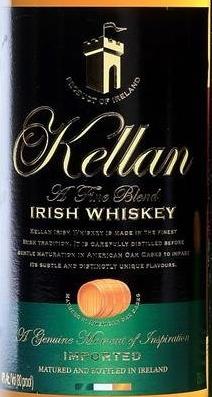 Kellan Irish Whisky UD Imported American oak casks BerNiko LLC Florida 40% 750ml