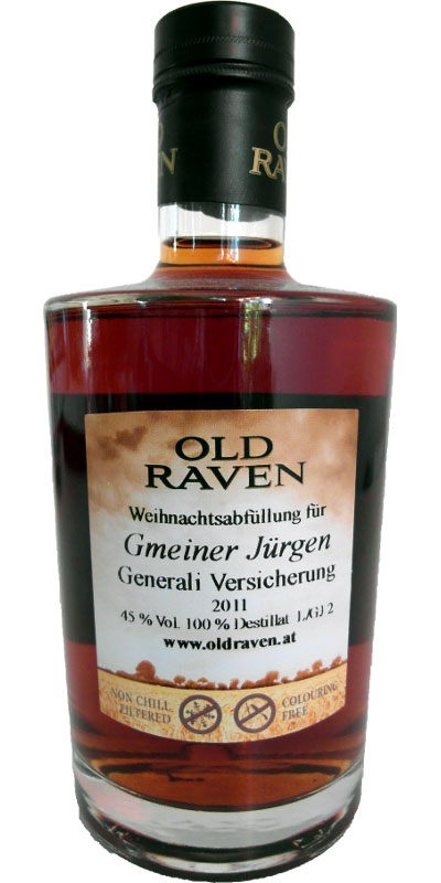 Old Raven Weihnachtsabfullung 1st Fill PX Sherry Butt Gmeiner Jurgen 45% 350ml