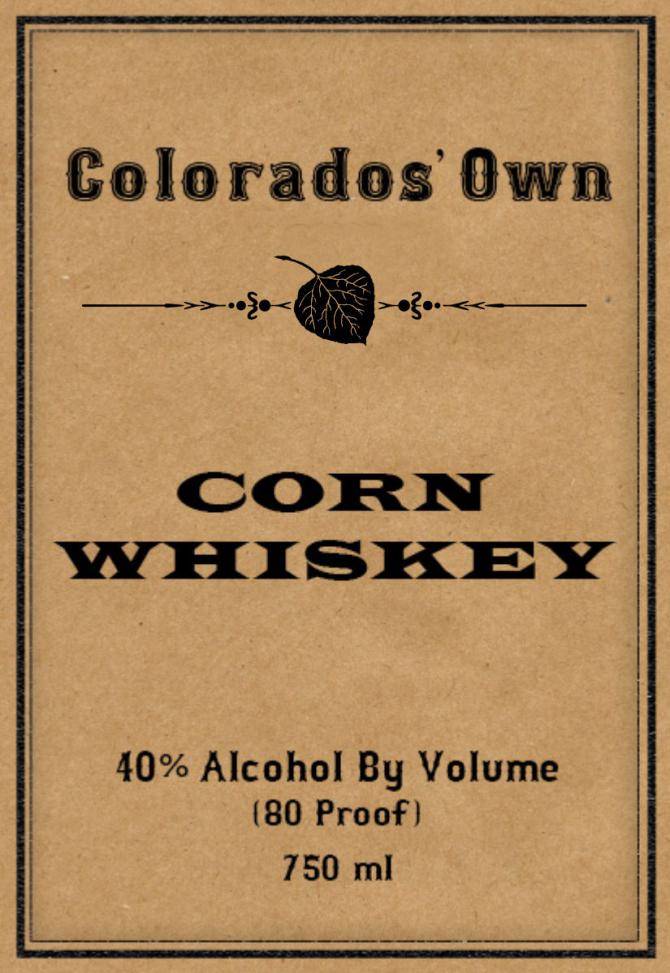 Colorado Gold Colorado's Own Corn Whisky 40% 750ml