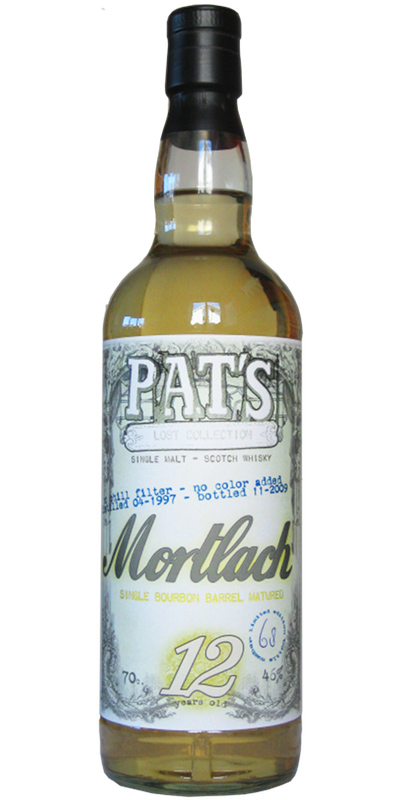 Mortlach 1997 PW&S Pat's Lost Collection Bourbon Barrel 46% 700ml
