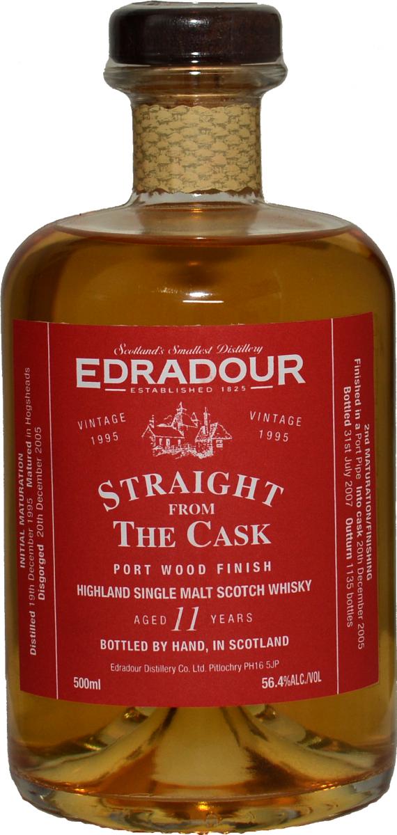 Edradour 1995 Straight From The Cask Port Wood Finish 56.4% 500ml