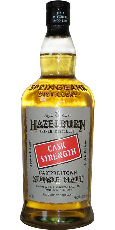 Hazelburn 8yo Cask Strength Bourbon Barrel 56.5% 750ml