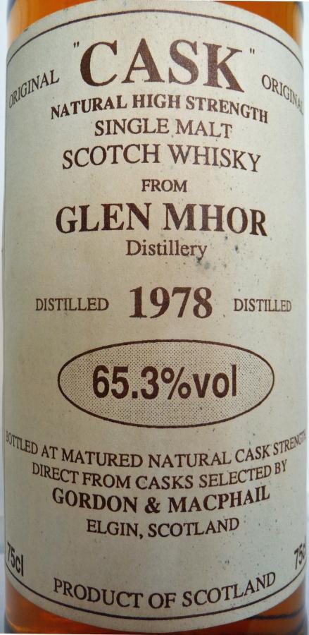 Glen Mhor 1978 GM - Ratings and reviews - Whiskybase