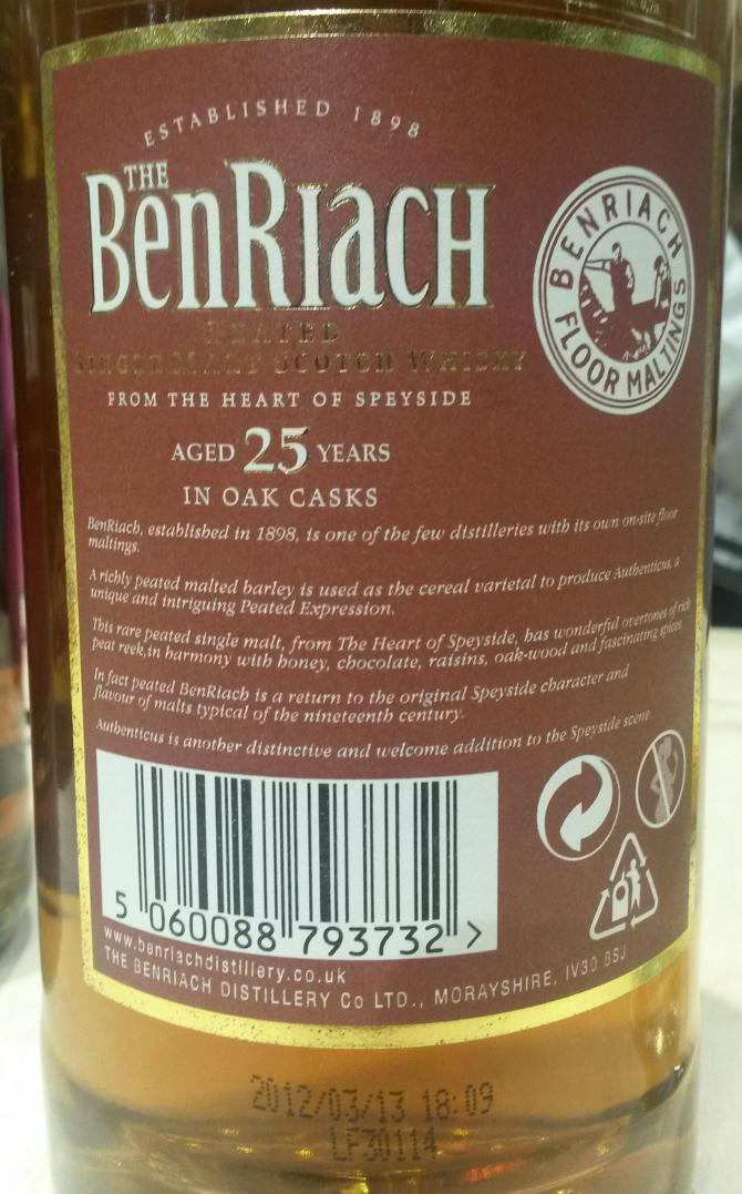 BenRiach 25-year-old