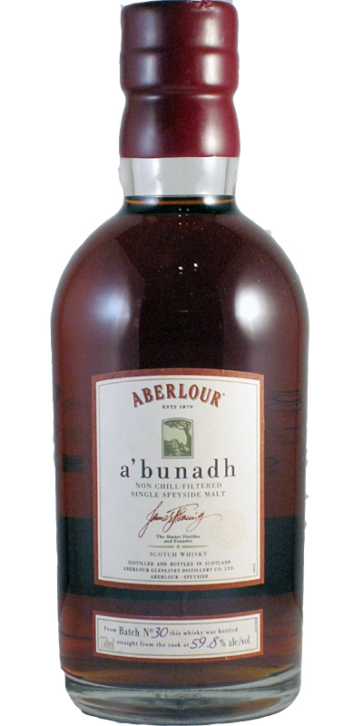 Aberlour A'bunadh batch #30 Spanish oak Oloroso Sherry Butts 59.8% 750ml