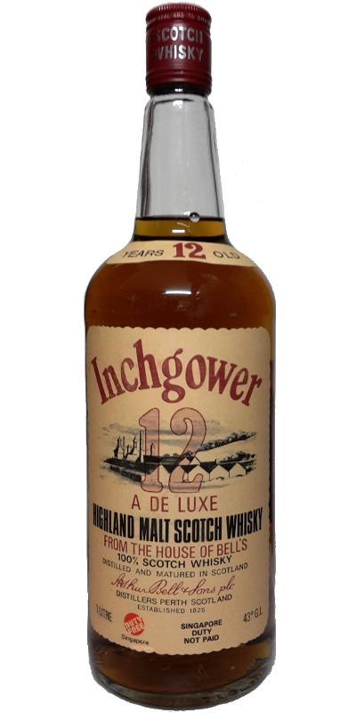 Inchgower 12yo A De Luxe Highland Malt Scotch Whisky from the House of Bell's 43% 1000ml