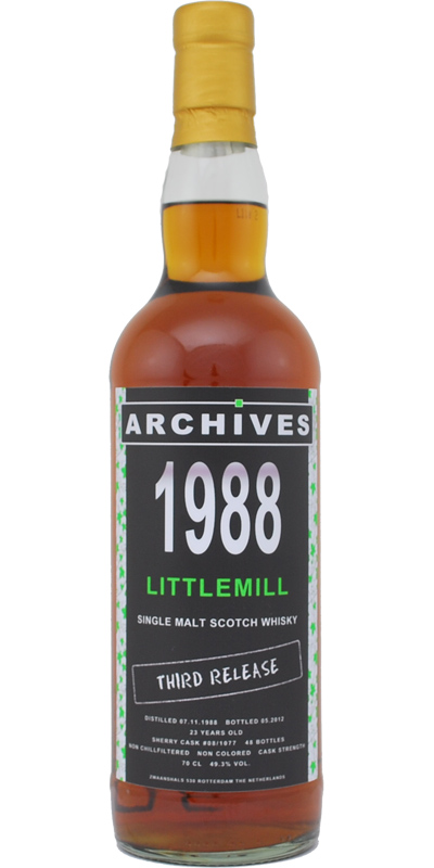 Littlemill 1988 Arc 3rd Release Sherry Cask 08/1077 49.3% 700ml