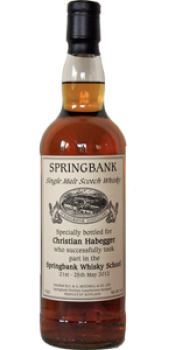 Springbank Private Bottling