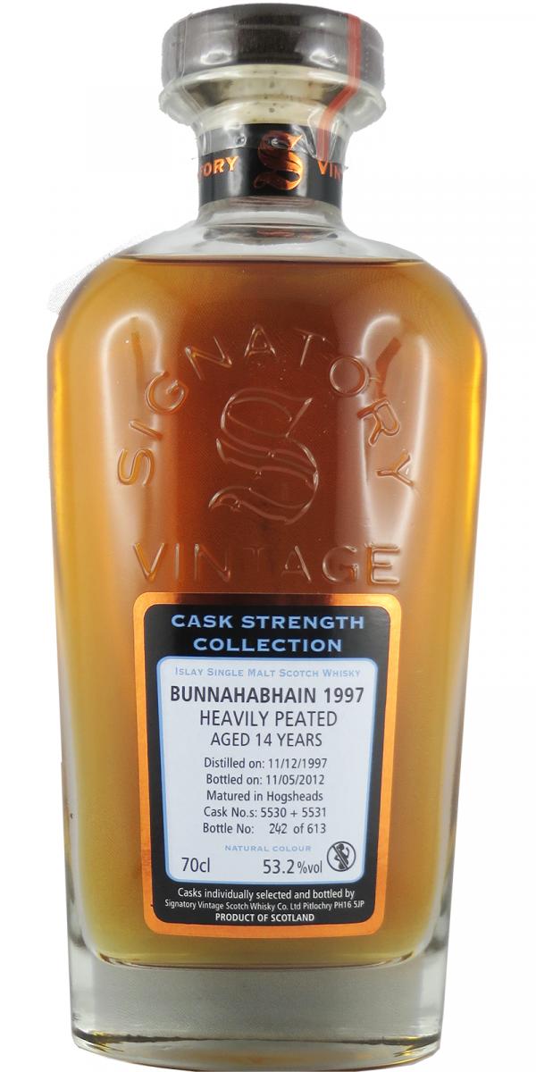 Bunnahabhain 1997 SV Cask Strength Collection Heavily Peated 5530 + 5531 53.2% 700ml