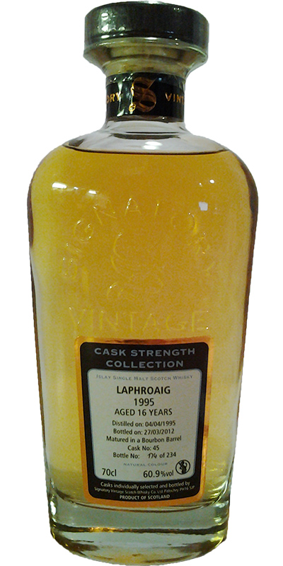 Laphroaig 1995 SV Cask Strength Collection Bourbon Barrel #45 60.9% 700ml