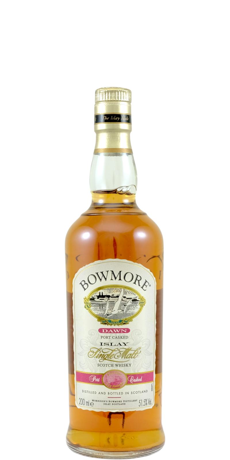 Bowmore Dawn Bowmore Cask Collection Gift Pack Port Cask Finish 51.5% 200ml