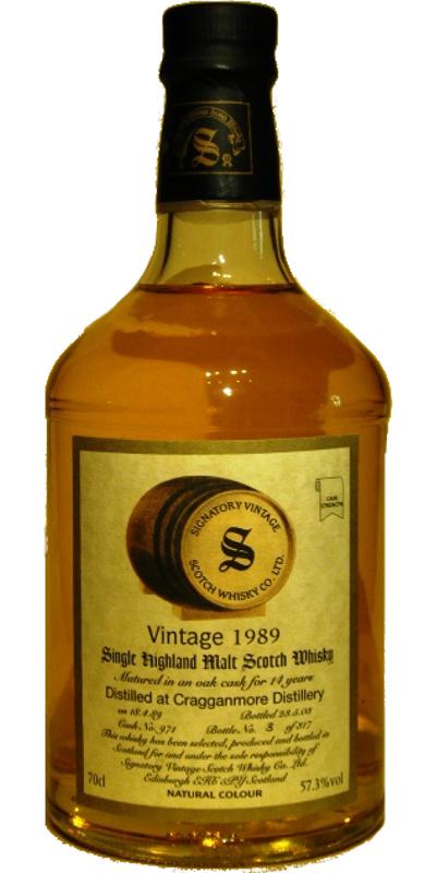 Cragganmore 1989 SV Vintage Collection 971 57.3% 700ml