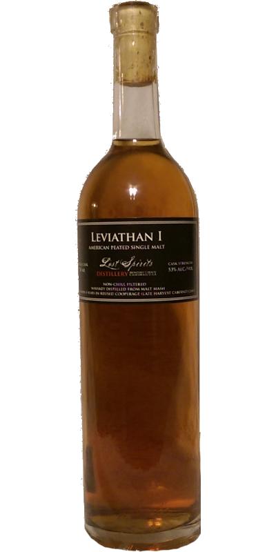 Lost Spirits Leviathan I American Peated Single Malt Harvest Cabernet Cask 56% 750ml