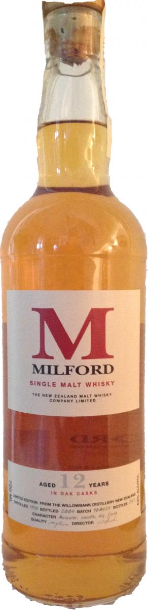Milford 1990 NZWC Batch 90M424 43% 700ml