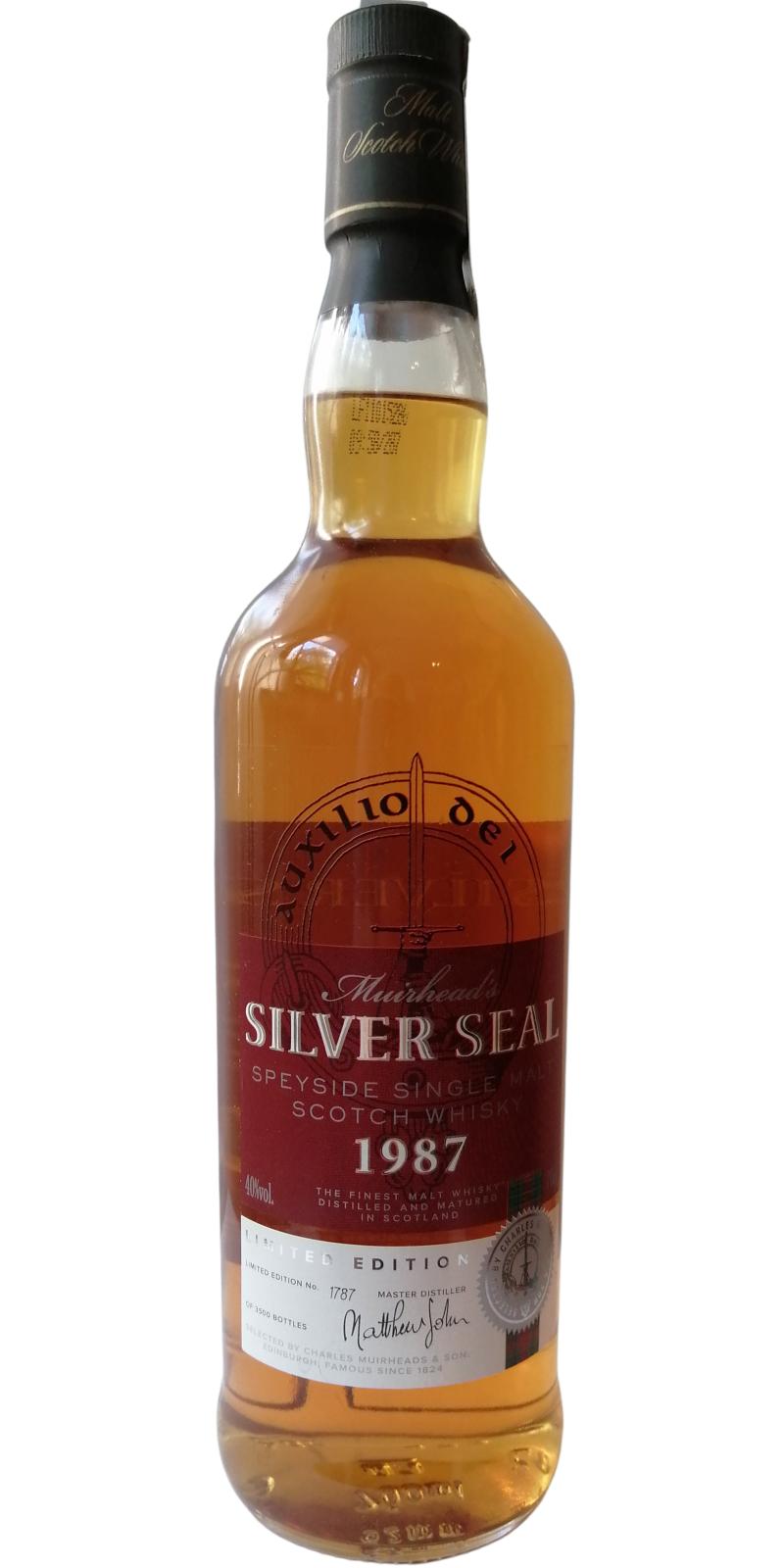 Silver Seal 1987 Mh Limited Edition 40% 750ml