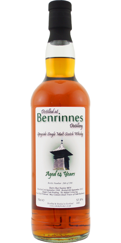 Benrinnes 1998 WhB Sherry Butt #6854 57.8% 700ml