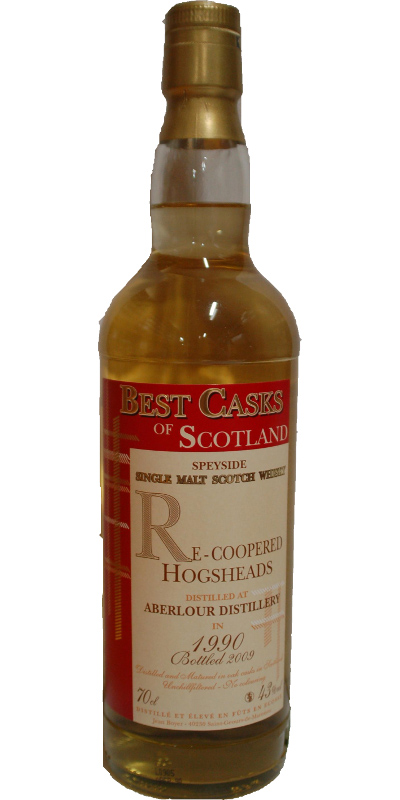 Aberlour 1990 JB Best Casks of Scotland Re-Coopered Hogsheads 43% 700ml