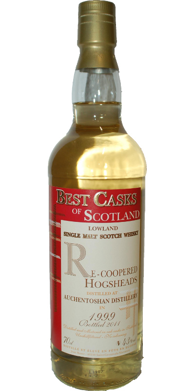 Auchentoshan 1999 JB Best Casks of Scotland Re-Coopered Hogsheads 43% 700ml