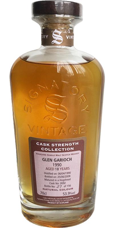 Glen Garioch 1990 SV Cask Strength Collection #2692 53.9% 700ml